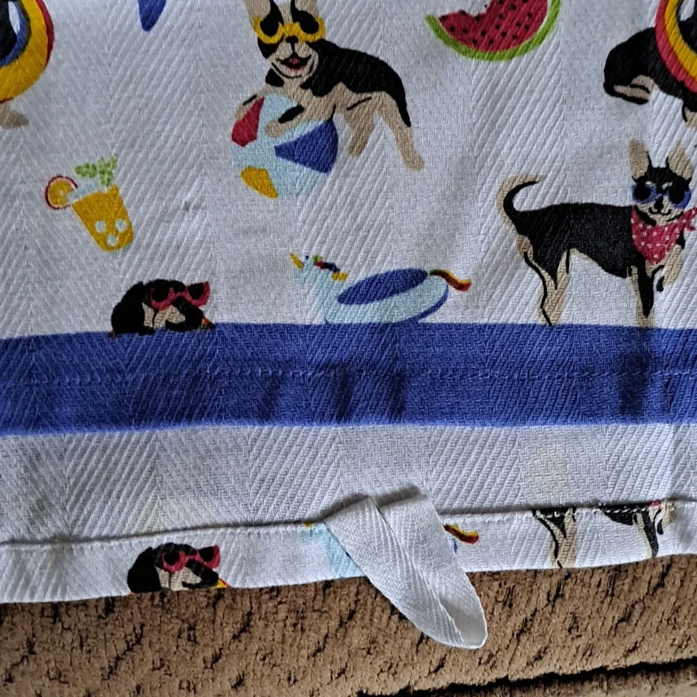 5 Dog Themed Hand Towels (4th/July, Summer, Fall, Dachsund, Corgi, St. Bernard)